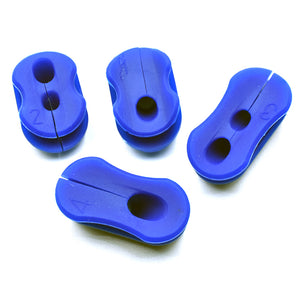 Set di copricavi in gomma blu